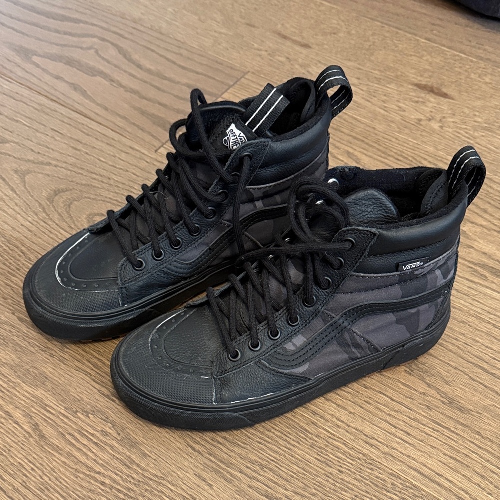 Vans Black Camo High-Top Sneakers